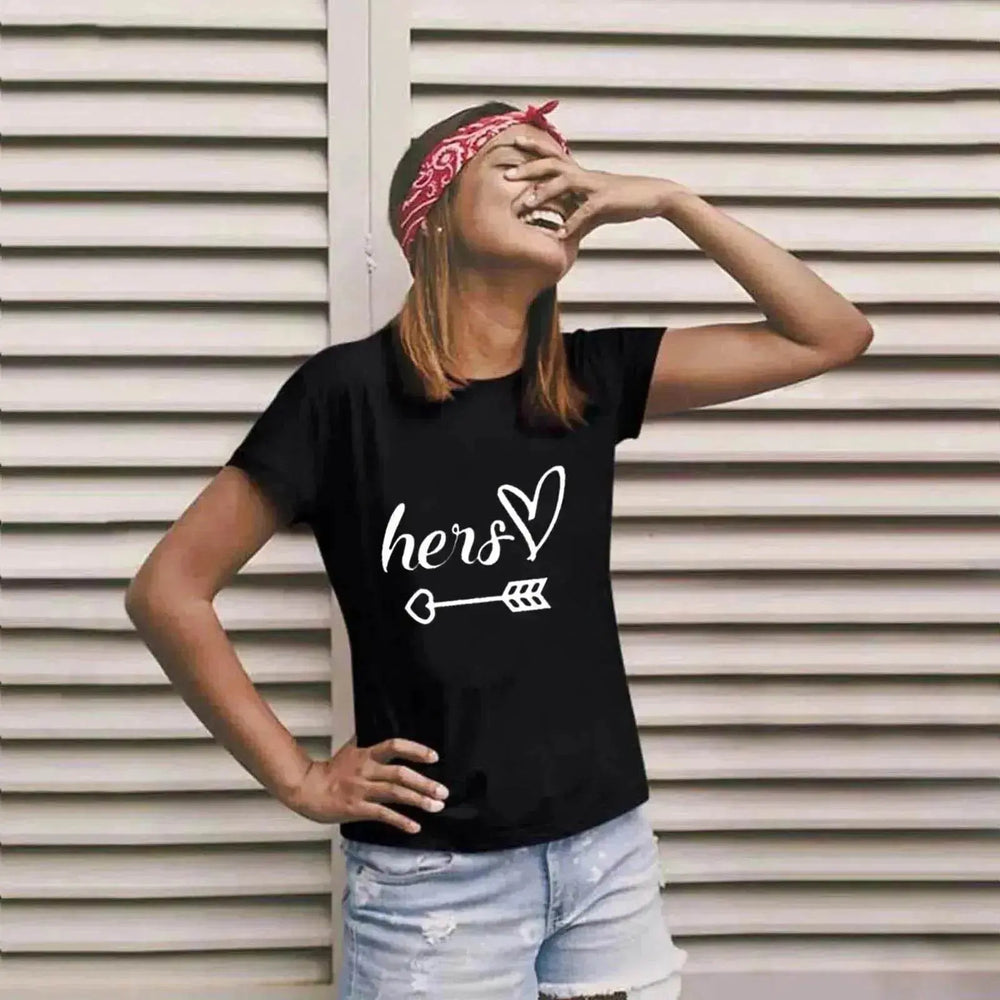 Valentine's Day T-shirt Couple Short Sleeve - EX-STOCK Canada