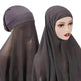 Veiled Arab Ladies Chiffon Turban Scarf Set - EX-STOCK Canada