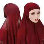 Veiled Arab Ladies Chiffon Turban Scarf Set - EX-STOCK Canada