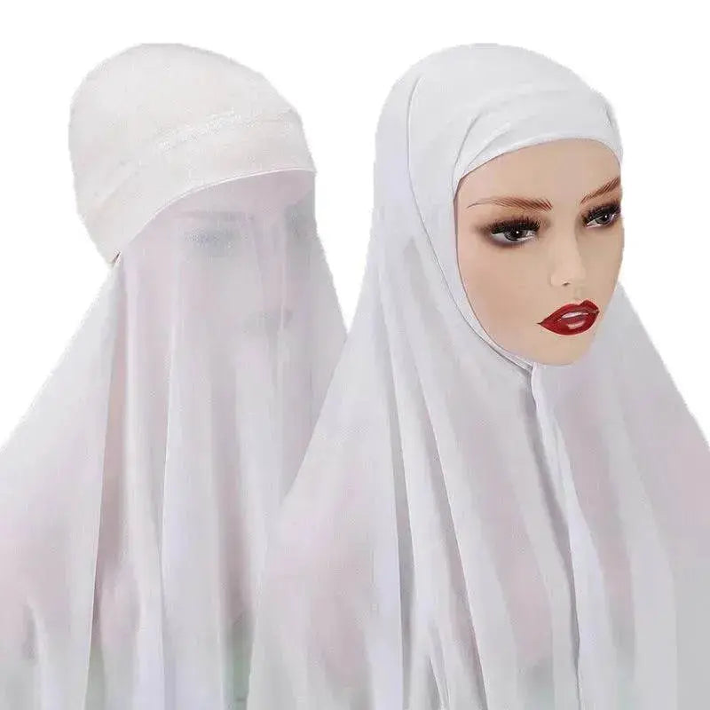 Veiled Arab Ladies Chiffon Turban Scarf Set - EX-STOCK Canada