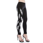 Vocal Women's Feather Print Leggings EX-STOCK Canada 