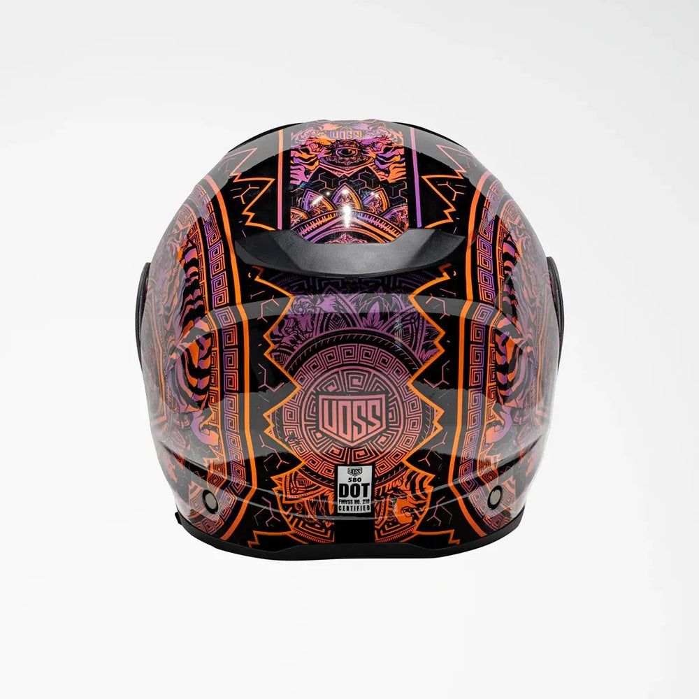 Voss 580 Conquest Gloss Neon Mandala Motorcycle Helmet EX-STOCK Canada 