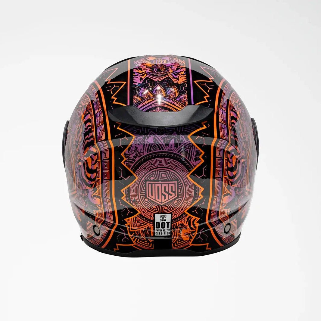 Voss 580 Conquest Gloss Neon Mandala Motorcycle Helmet EX-STOCK Canada 