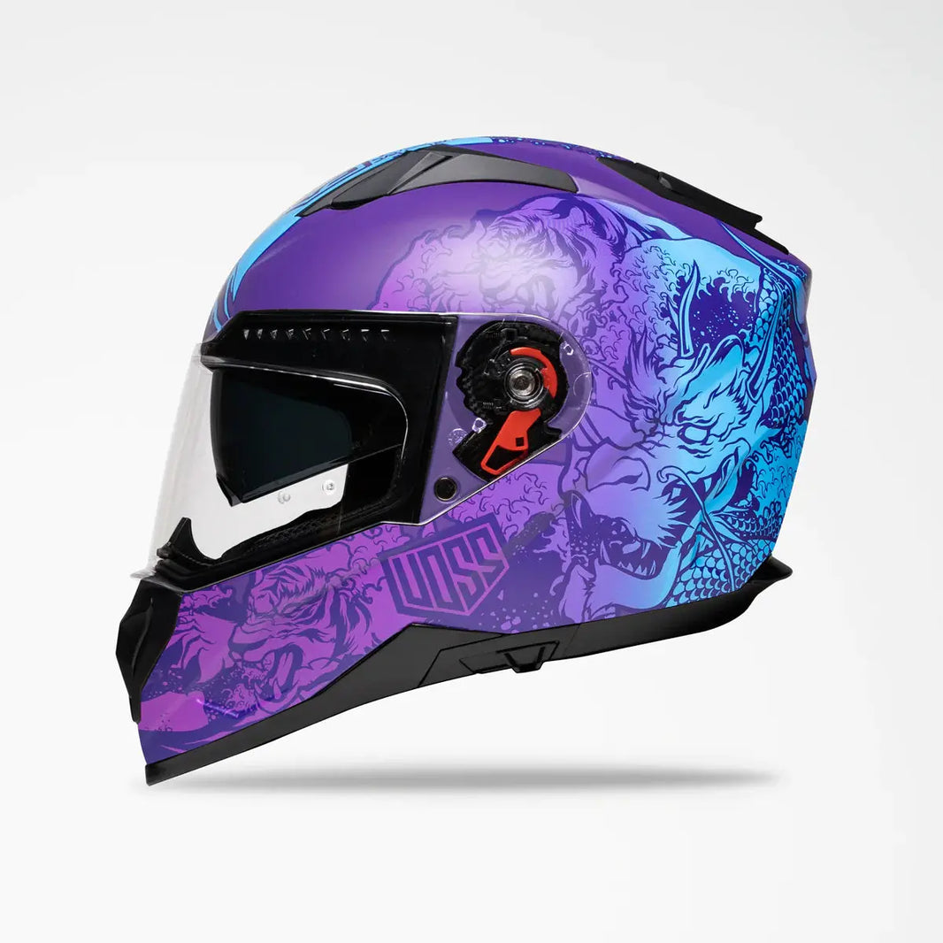 Voss 989 Moto-V Rei Motorcycle Helmet 