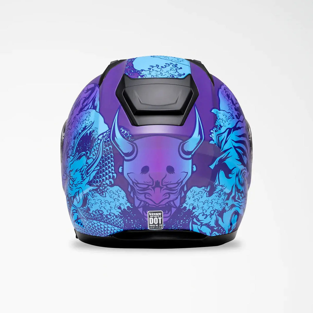 Casco Moto Voss 989 Moto-V Rei 