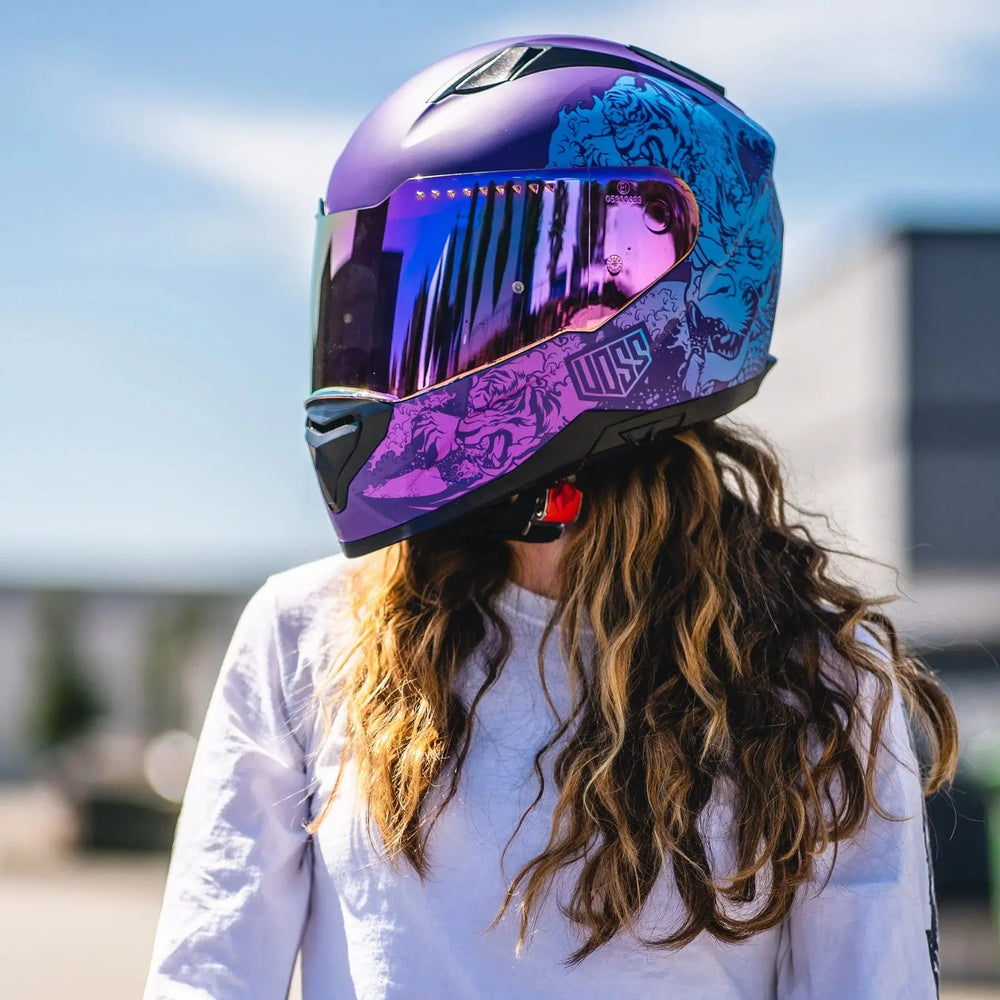 Voss 989 Moto-V Rei Motorcycle Helmet 