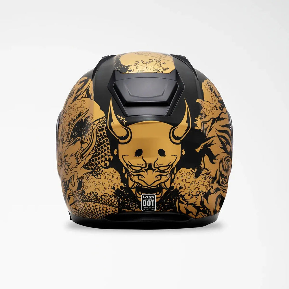 Voss 989 Moto-V Rei Motorcycle Helmet 