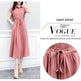 Waist-tight Slimming Elegant Casual Long Dress - EX-STOCK Canada