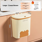 Wall-mounted Household Toilet Kitchen Waste Storage Bucket With Lid EX-STOCK Canada 