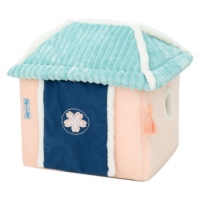 Cat House Removable And Washable Cat Bed Pet Supplies Enclosed Cat House Villa EX-STOCK Canada 