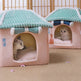 Cat House Removable And Washable Cat Bed Pet Supplies Enclosed Cat House Villa EX-STOCK Canada 