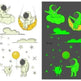 Waterproof kids aerospace luminous tattoo stickers - EX-STOCK Canada