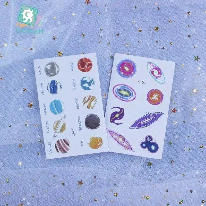 Waterproof kids aerospace luminous tattoo stickers - EX-STOCK Canada