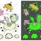Waterproof kids aerospace luminous tattoo stickers - EX-STOCK Canada