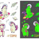 Waterproof kids aerospace luminous tattoo stickers - EX-STOCK Canada