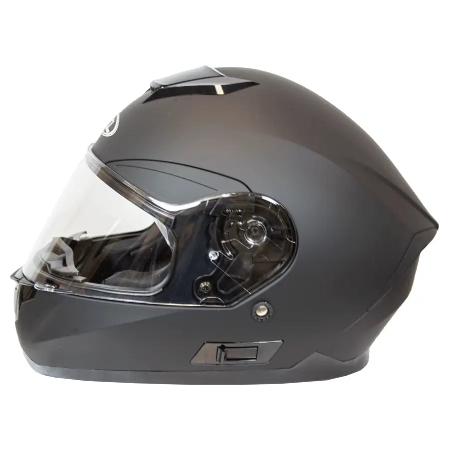 West Coast Leather Full Face Matte Black Helmet EX-STOCK Canada 
