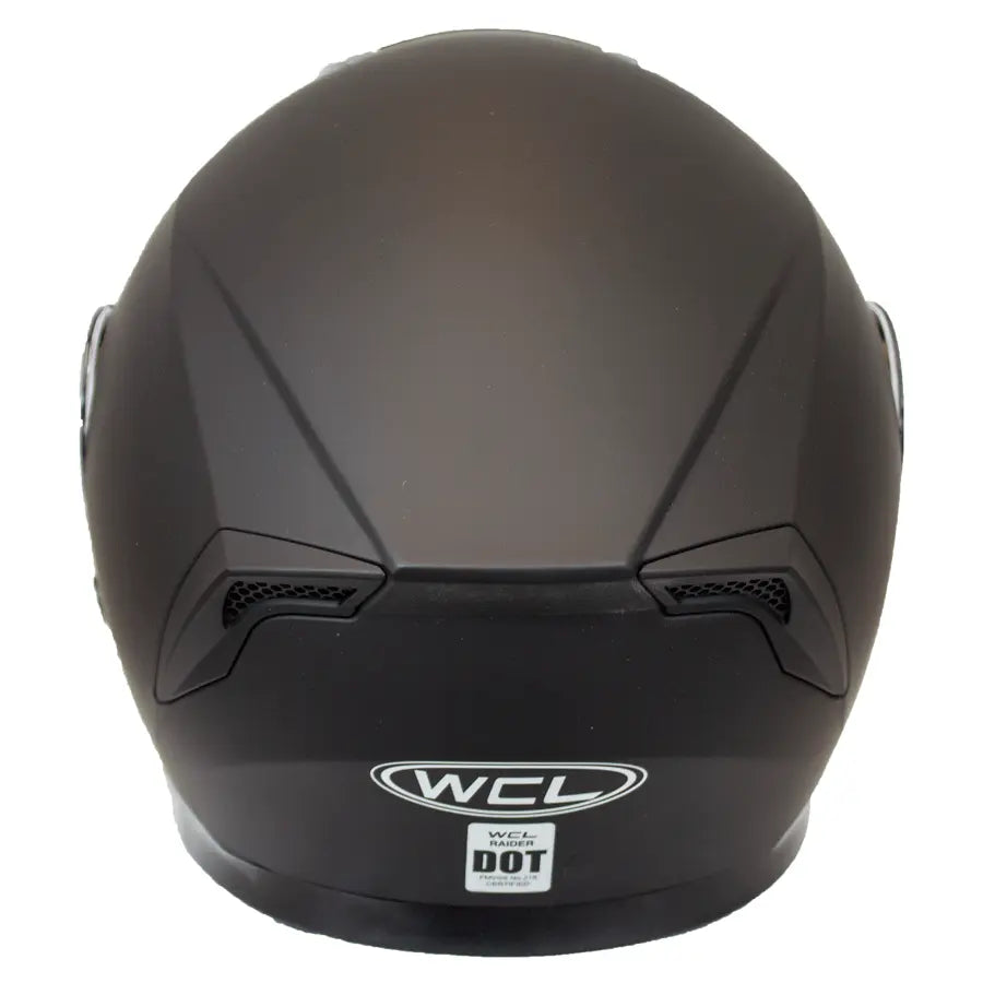 West Coast Leather Full Face Matte Black Helmet EX-STOCK Canada 