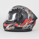 Casco de Motociclista Calavera Monstruo de Cuero de la Costa Oeste 