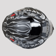 Casco de Motociclista Calavera Monstruo de Cuero de la Costa Oeste 