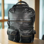 MET Multi-Pocket Leather Backpack with Dual Carry Handles EX-STOCK Canada 
