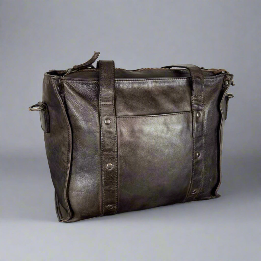 Sac à main en cuir clouté MET avec double poignéeEX-STOCK Canada 