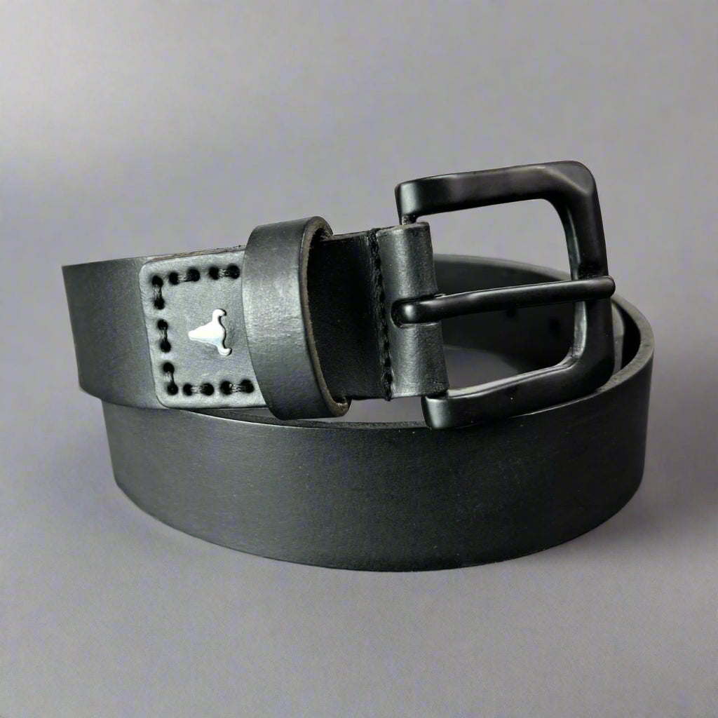 Ceinture pour homme en cuir grain BuffaloEX-STOCK Canada 