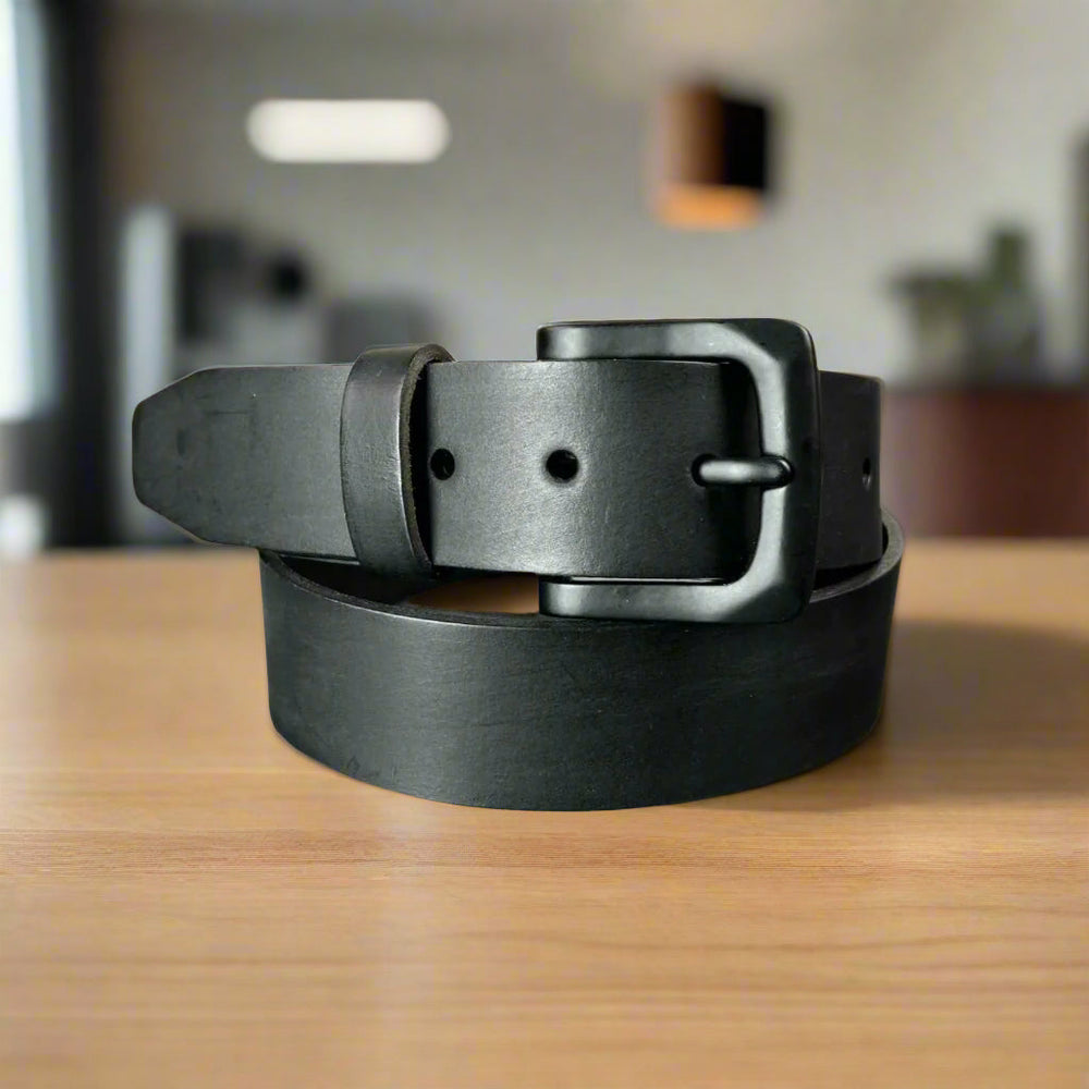 Ceinture pour homme en cuir grain BuffaloEX-STOCK Canada 