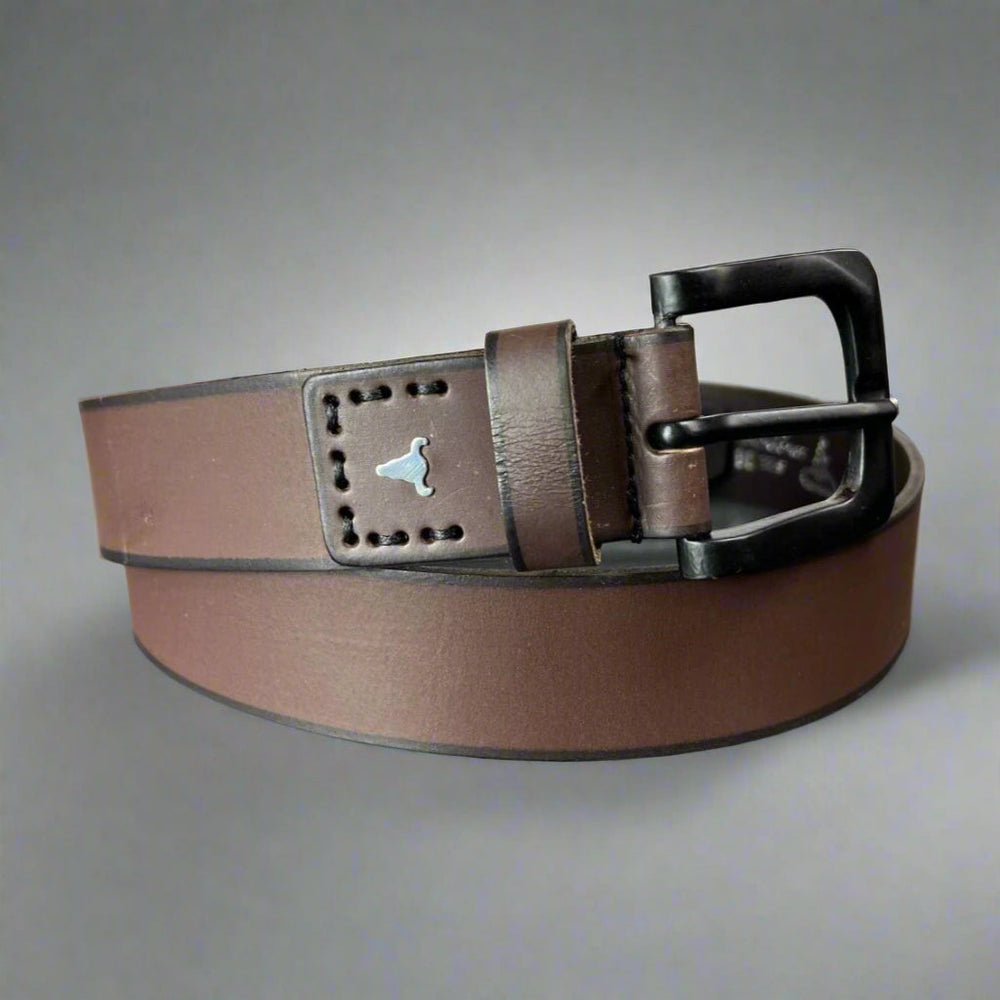Ceinture pour homme en cuir grain BuffaloEX-STOCK Canada 