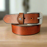 Men's Buffalo Grain Leather Belt EX-STOCK Canada 