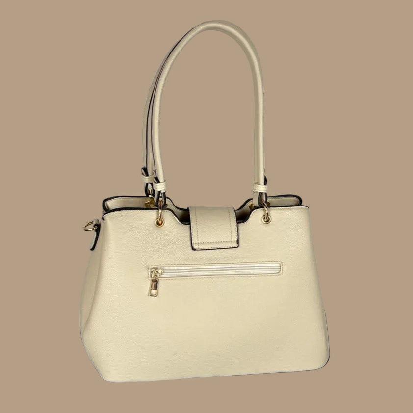 Temptation Italien Kunstleder 2-Griff-Tasche mit Libelle und Blumen 