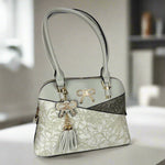 Temptation Italy Faux Leather 2-Handle Bag with Floral Design EX-STOCK Canada 