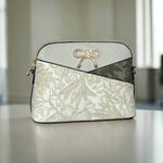 Temptation Italy Faux Leather Small Crossbody Bag with Floral Design EX-STOCK Canada 