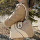 Temptation Italien Kunstleder 2-Griff-Tasche mit Libelle und Blumen 
