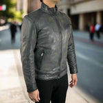 Men's Classic Sheep Leather Jacket EX-STOCK Canada 