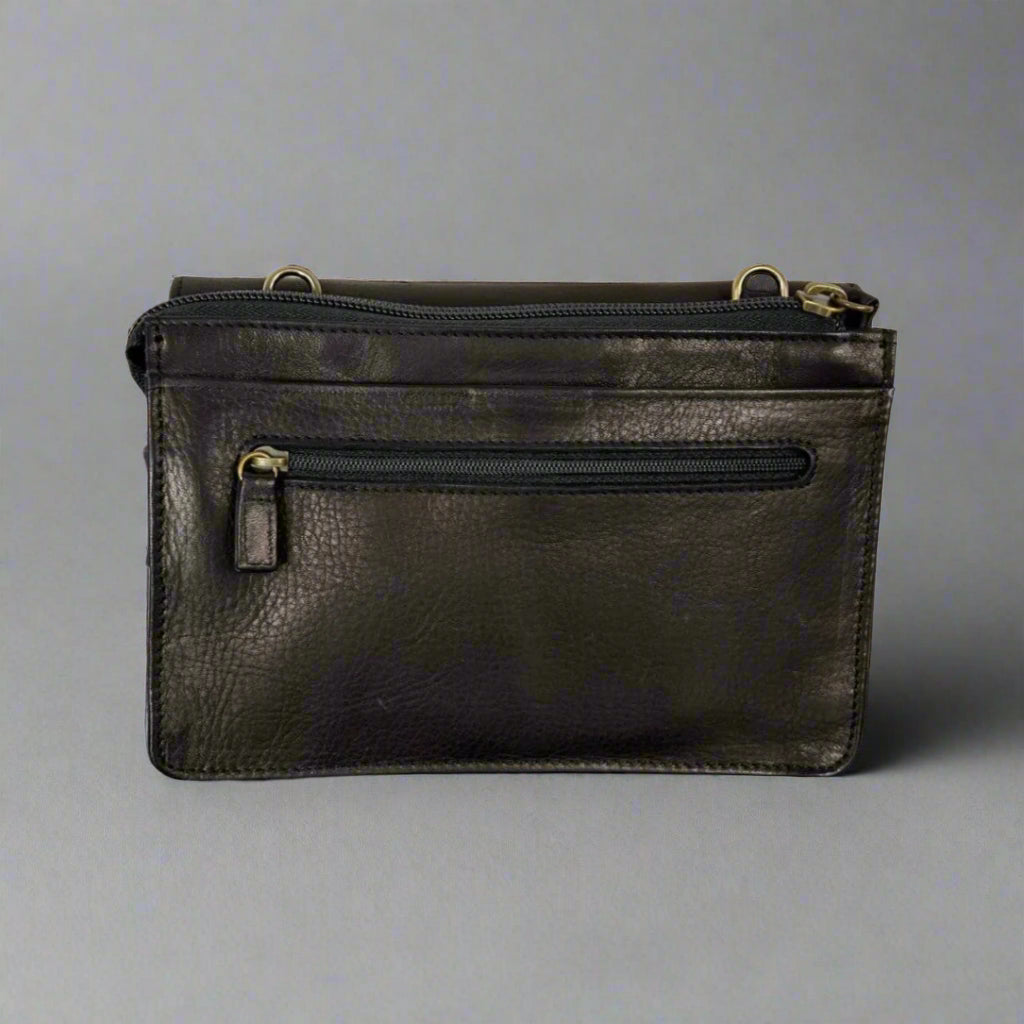 Porte-monnaie en cuir Deluxe organisateur Derek AlexanderEX-STOCK Canada 