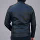 Men’s Sheep Leather Jacket. 4-Pocket, Stand Snap Collar & Silver Zippers EX-STOCK Canada 