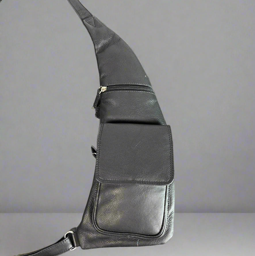 Sac bandoulière en cuir JBG International. Sac à bandoulière haut de gamme pour un transport urbain moderneEX-STOCK Canada 