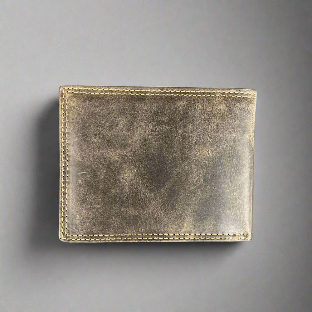 Greenwood Men's Leather Bifold Wallet. Premium RFID Protection Wallet with Flip Compartment EX-STOCK Canada 