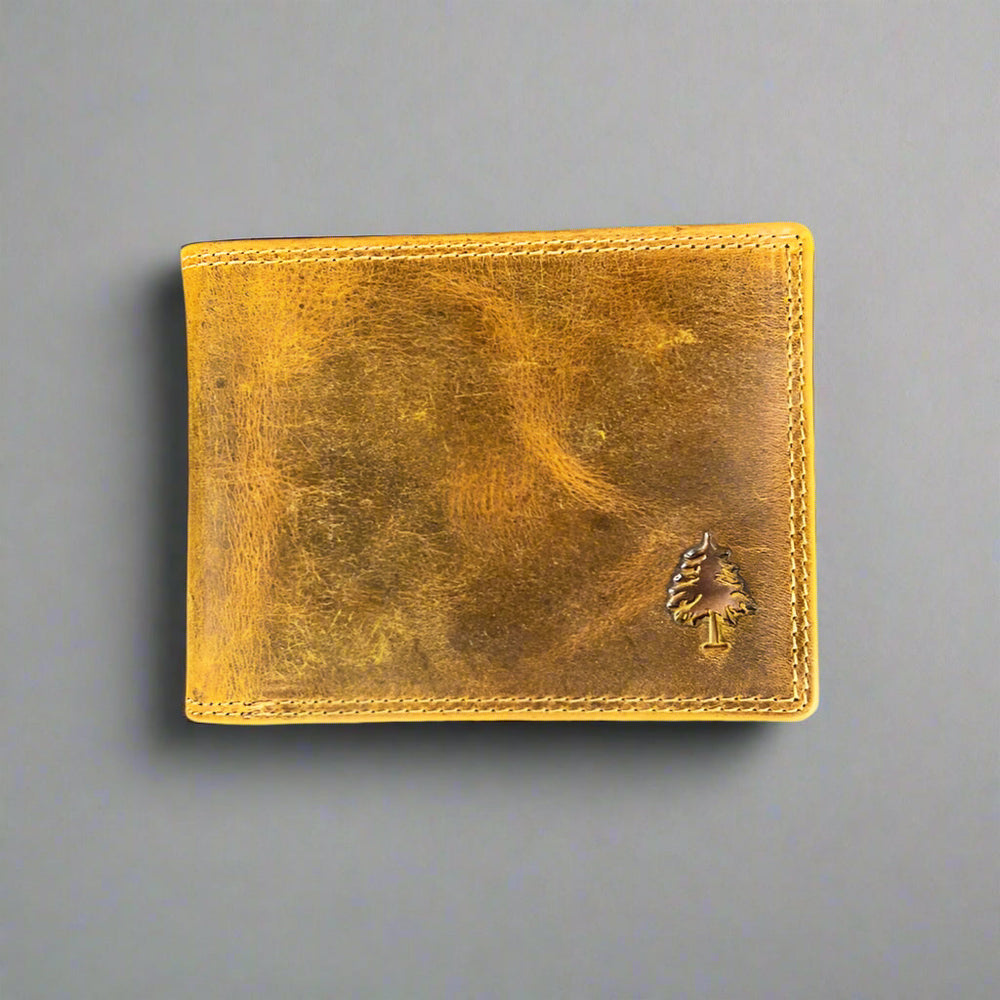 Greenwood Men's Leather Bifold Wallet. Premium RFID Protection Wallet with Flip Compartment EX-STOCK Canada 