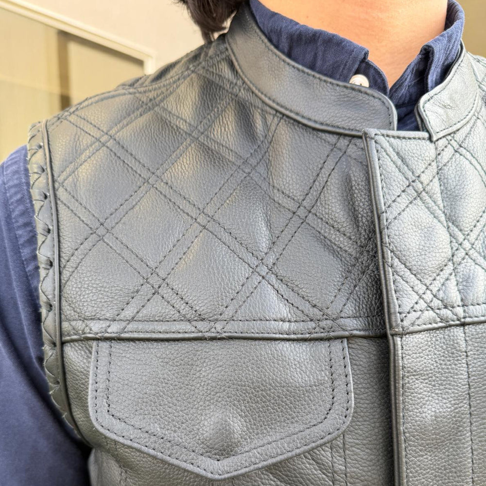 سترة نادي راكبي الدراجات الجلدية الأصلية للرجالEX-STOCK Canada 