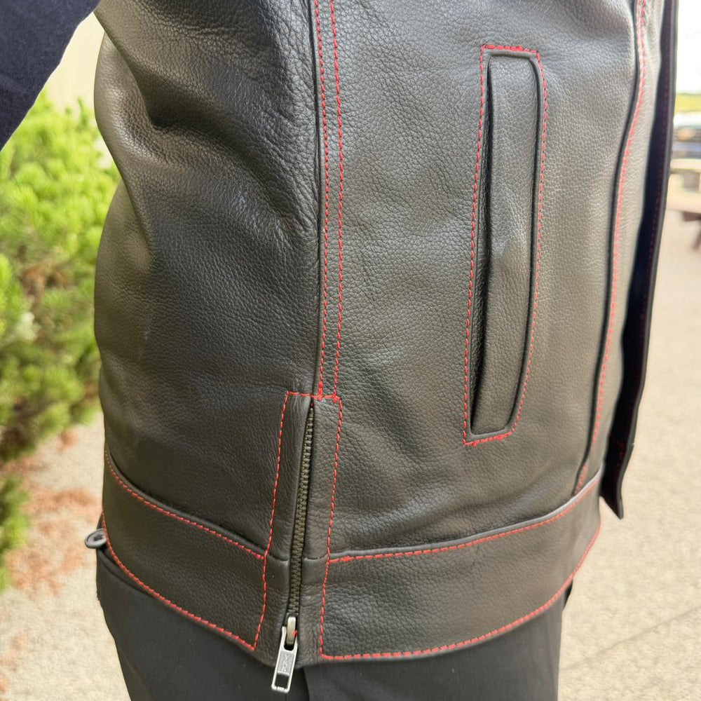 سترة نادي راكبي الدراجات الجلدية الأصلية للرجالEX-STOCK Canada 