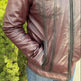 Men's Sheep Leather Jacket with Removable Fur Collar EX-STOCK Canada 