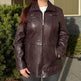 Classic Women's Mid-Length Lamb Leather Jacket EX-STOCK Canada 