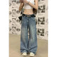 Wide leg Baggy Cargo street Denim Jeans Pant Boyfriend jeans trouser - EX-STOCK Canada