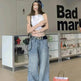 Wide leg Baggy Cargo street Denim Jeans Pant Boyfriend jeans trouser - EX-STOCK Canada