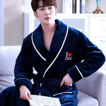 Winter Bathrobe Coral Fleece Couple Pajamas  EX-STOCK CANADA