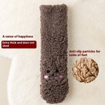 Winter Floor Socks Velvet Thicken Warm Coral Velvet Cute Socks Japanese-style Home Footwear Non-slip Socks New Year Gifts Winter Gadgets EX-STOCK Canada 