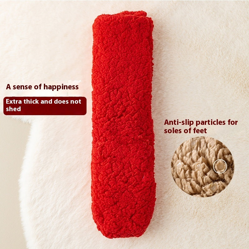 Winter Floor Socks Velvet Thicken Warm Coral Velvet Cute Socks Japanese-style Home Footwear Non-slip Socks New Year Gifts Winter Gadgets EX-STOCK Canada 