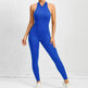 Woman's Zippered Sleeveless Stretch Shapewear Sports wear Jumpsuit - EX-STOCK Canada