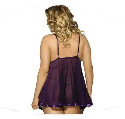 Women Charming Lingerie Big Code Sleepwear Sleep dress - EX-STOCK Canada